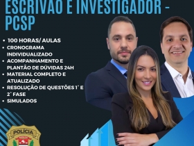 Curso e Mentoria Investigador e Escrivão de Polícia PCSP